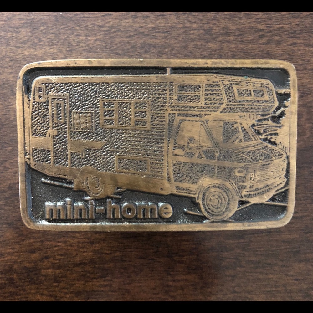 Vintage 70’s Brass Belt Buckle